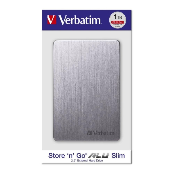 Dysk zewnętrzny Verbatim 1TB Store 'n' Go Alu Slim 2.5