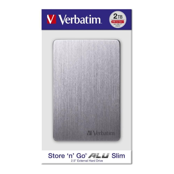 Dysk zewnętrzny Verbatim 2TB Store 'n' Go Alu Slim 2.5