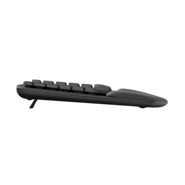 Klawiatura bezprzewodowa Logitech Wave Keys For Business czarna ergonomiczna-26495665