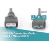 Kabel połączeniowy USB 3.1 Gen.1 SuperSpeed 5Gbps Typ USB A/microUSB B M/M 0,5m Czarny-26541756