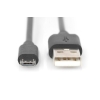 Kabel połączeniowy USB 2.0 HighSpeed Typ USB A/microUSB B M/M 1,8m Czarny-26541761