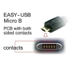 Kabel Micro USB AM-BM Dual Easy-USB 2m Biały-26557065