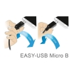 Kabel Micro USB AM-BM Dual Easy-USB 2m Biały-26557067