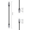 CB-CD2 nylonowy kabel Quick Charge USB C-USB 3.0 | 1m | 5 Gbps | 3A | 60W PD | 20V-26562131