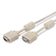 Kabel przedłużający VGA 1080p 60Hz FHD Typ DSUB15/DSUB15 M/Ż 3m Szary