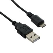 Kabel USB 2.0 MICRO 5pin, AM / B MICRO transfer/ładowanie 1.0m czarny