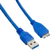Kabel USB 3.0 AM- Micro BM 5.0m|niebieski
