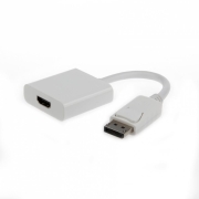 Adapter DisplayPort męski do HDMI żeński biały Gembird