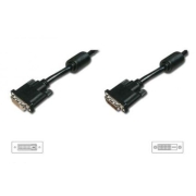 Kabel przedłużający DVI-D DualLink WQXGA 30Hz Typ DVI-D (24+1)/DVI-D (24+1) M/Ż Czarny 5m