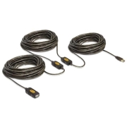 Kabel przedłużacz USB AM-AF aktywny 30m