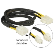 Przedłużacz kabla zasilającego EPS(M)(2x4PIN)->EPS(F)8PIN 44cm