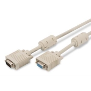 Kabel przedłużający 1080p 60Hz FHD VGA Typ DSUB15/DSUB15 M/Ż szary 15m
