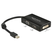 Adapter Displayport Mini(M)->HDMI(F)/VGA(F)/DVI-D(24+1)(F)