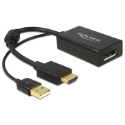 Adapter HDMI(M)+USB(Power)->Displayport 1.2(F) 24cm