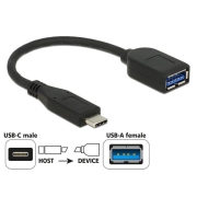 Adapter USB Type-C(M)->USB-A(F) 3.1 Gen2 10cm