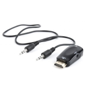 Konwerter sygnału HDMI-VGA z gniazdem minijack Gembird A-HDMI-VGA-02