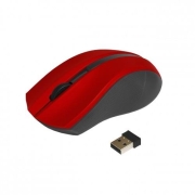 Mysz bezprzewodowo-optyczna USB AM-97D czerwona