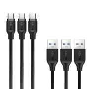 Zestaw 3 szt. kabli Quick Charge USB C-USB 3.0 | 3 x 1m  CB-CMD3