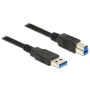 Kabel USB 3.0 5m AM-BM czarny