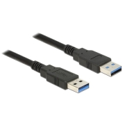 Kabel USB 3.0 1m AM-AM czarny