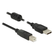 Kabel USB-A -> USB-B M/M 2.0 3m Czarny