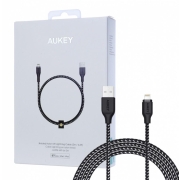 CB-AL2 Black nylonowy kabel Quick Charge Lightning-USB | 2m | certyfikat MFi Apple