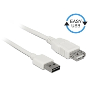 Kabel USB AM-AF 2.0 3m biały Easy USB