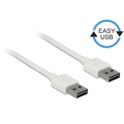 Kabel USB AM-AM 2.0 2m biały Easy USB