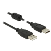 Kabel USB AM-AM 2.0 3m czarny