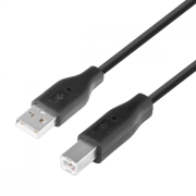 Kabel USB AM-BM 1.8 czarny