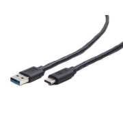 Kabel USB 3.0 typ C AM/CM/0.1m/czarny