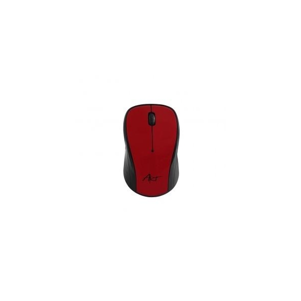 Mysz bezprzewodowo-optyczna USB AM-92E czerwona-26541258