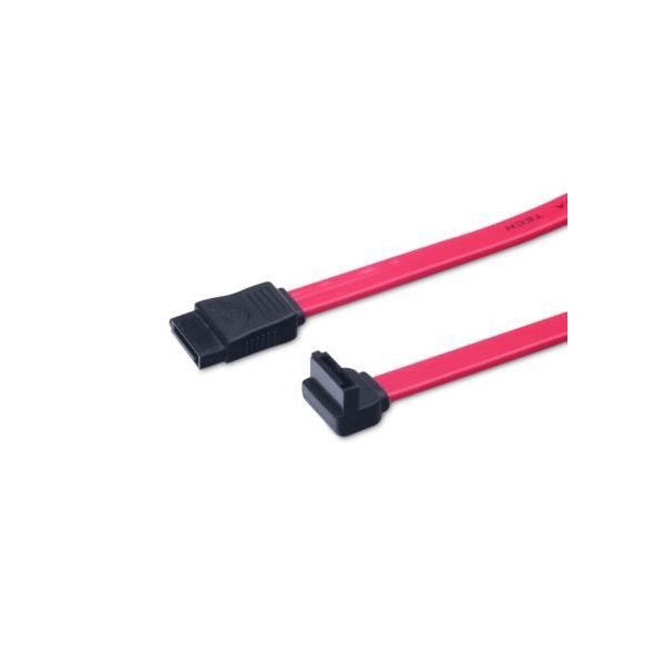 Kabel połączeniowy Serial ATA Typ SATA (7pin) kątowy/SATA (7pin) Ż/Ż 0,5m Czerwony-26542148