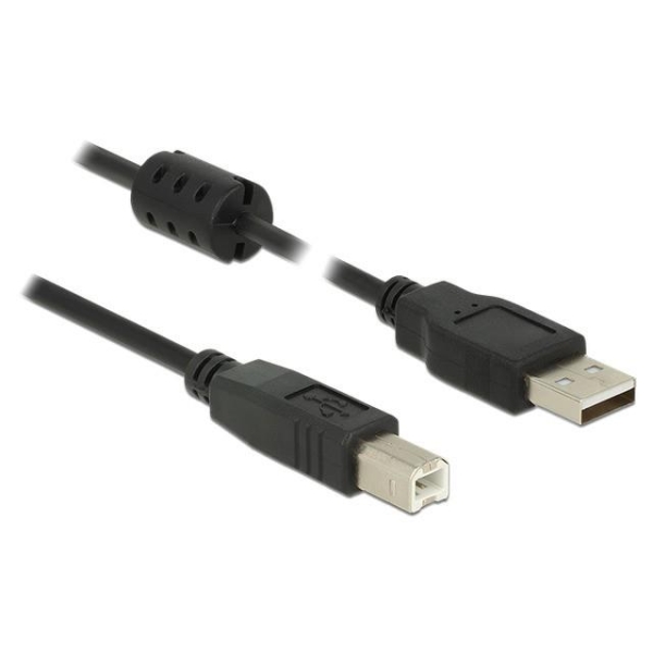 Kabel USB-A -> USB-B M/M 2.0 3m Czarny