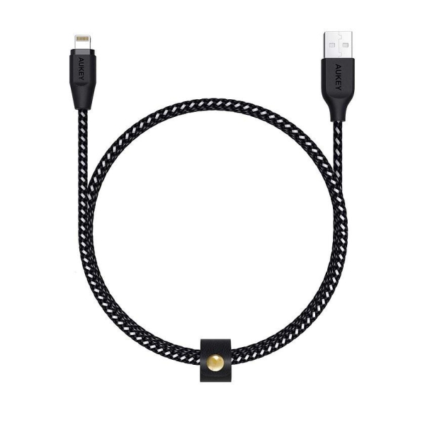 CB-AL1 Black nylonowy kabel Quick Charge Lightning-USB | 1.2m | certyfikat MFi Apple-26578296