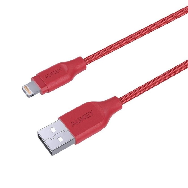 CB-AL2 Red nylonowy kabel Quick Charge Lightning-USB | 2m | certyfikat MFi Apple-26578316
