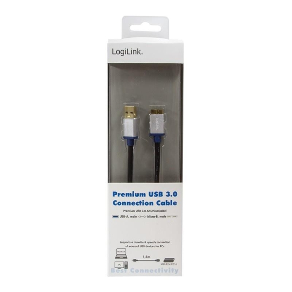 Kabel Premium USB3.0 typ A do micro B, 1m-26582692