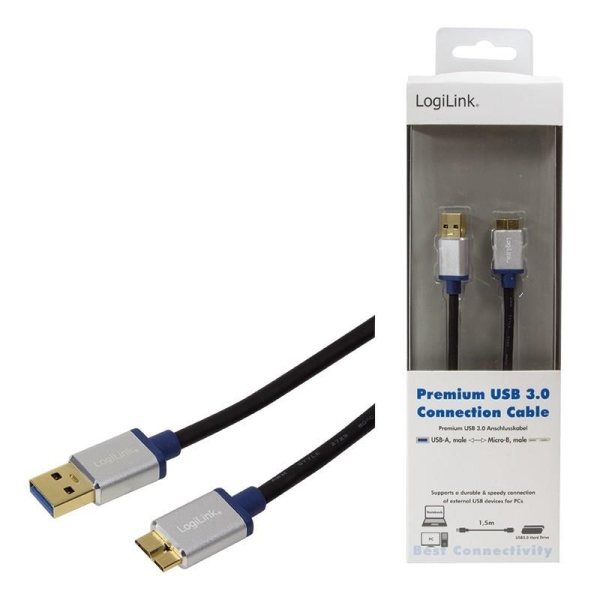 Kabel Premium USB3.0 typ A do micro B, 1m-26582693