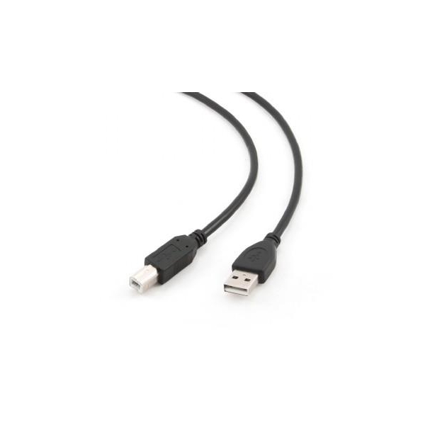 Kabel USB 2.0 AM-BM 1m/czarny