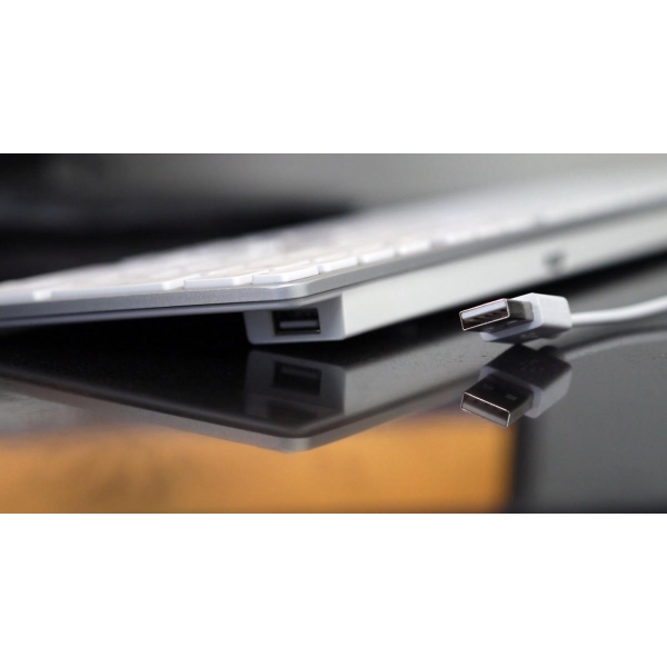 Klawiatura - aluminiowa Mac podświetlana RGB srebrna-26598589
