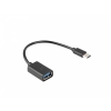 Adapter USB C(M)-USB-A (F)2.0 0.15M OTG Czarny-26635204