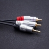 Kabel Qoltec 2xRCA / Mini Jack 3.5mm | 2m | Czarny-26695824