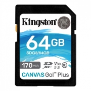 Karta pamięci Kingston Canvas Go! Plus SD 64GB Class 10 UHS-I U3