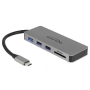 Replikator portów USB-C -> HDMI, 1x USB 3.0, 2x USB 2.0, PD 2.0, czytnik SD, USB-C