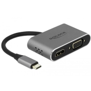 Replikator portów USB-C -> HDMI, VGA, USB 3.0, PD 2.0, USB-C     mikro