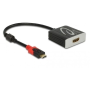 Adapter USB C(M)->HDMI(F) 4K 60Hz (THUNDERBOLT 3/DISPLAYPORT ALTMODE Aktywny czarny