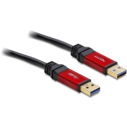 Kabel USB-A M/M 3.0 2m czarny premium