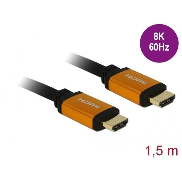 Kabel HDMI M/M v2.1 8K 60Hz czarny 1,5m-26607605