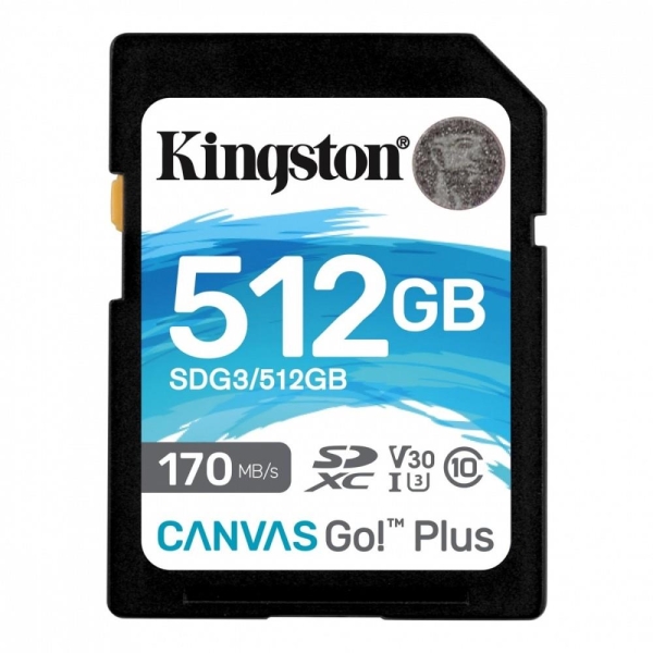 Karta pamięci Kingston SD Canvas Go! Plus 512GB UHS-I U3 V30