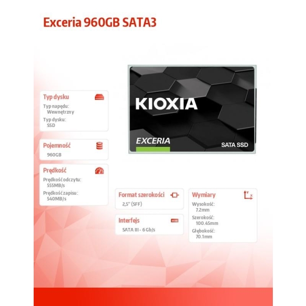 Dysk SSD Exceria 960GB SATA3 550/540Mb/s-26649450